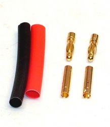 Goldkontaktstecker China  2 Paar Buchse Stecker 3,5 mm