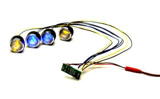 a02  Scheinwerfer 4 Stck Lichtset Monstermodelle Blau Gelb LED