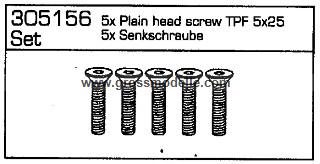 305156-32434 5x Senkschraube