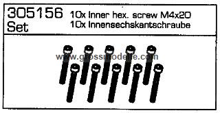 305156-32440 10x Innensechskantschraube