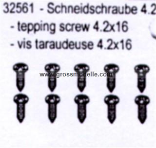 32561 Schneidschraube 10 Stck in Verpackung