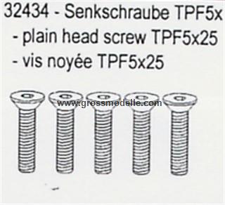 32434 Senkschraube 5 Stck in Verpackung