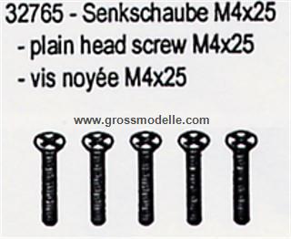 32765 Senkschraube M4x25 ( 5 Stck )