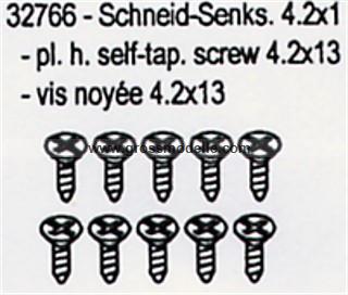 32766 Schneid Senkschraube 4,2x13  ( 10 Stck)