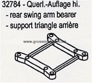 32784 Querl.Auflage Hinten Alu ohne Querstege L + R