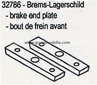 32786 Brems Lagerschild
