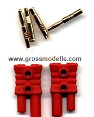 6545-2 Goldkontaktstecker 2 Stck 2 mm FG