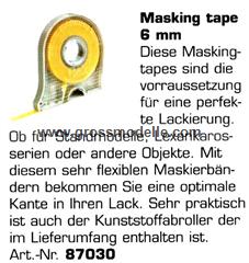 87030 Masking Tape Klebeband 6 mm 1 Stck