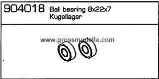 904018 Kugellager 1 Stck 8x22x7