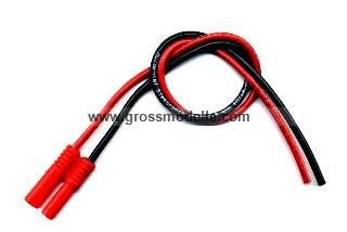 mul58511 Akkukabel mit 4 mm Stecker Buchse vergoldet