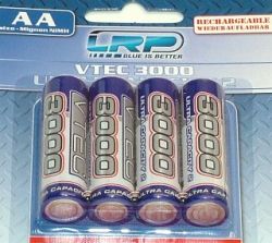 AA Mignon 4 er Pack VTEC 3000 NIMH Akkus