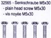 32565 Senkschraube 5 Stck in Verpackung