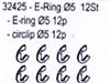 32425 E-Ringe 12 Stck in Verpackung