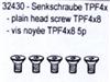 32430 Senkschraube 5 Stck in Verpackung