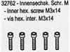 32762 Innensechskanntschraube M3x14    5 Stck