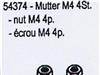54374 Mutter M 4 (4 Stck)