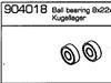 904018 Kugellager 1 Stck 8x22x7